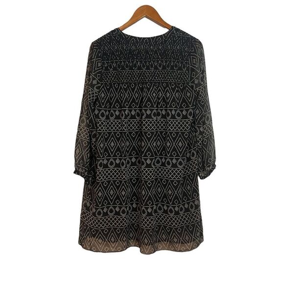 Madewell patterned long sleeve shift dress. Size small - Picture 9 of 9